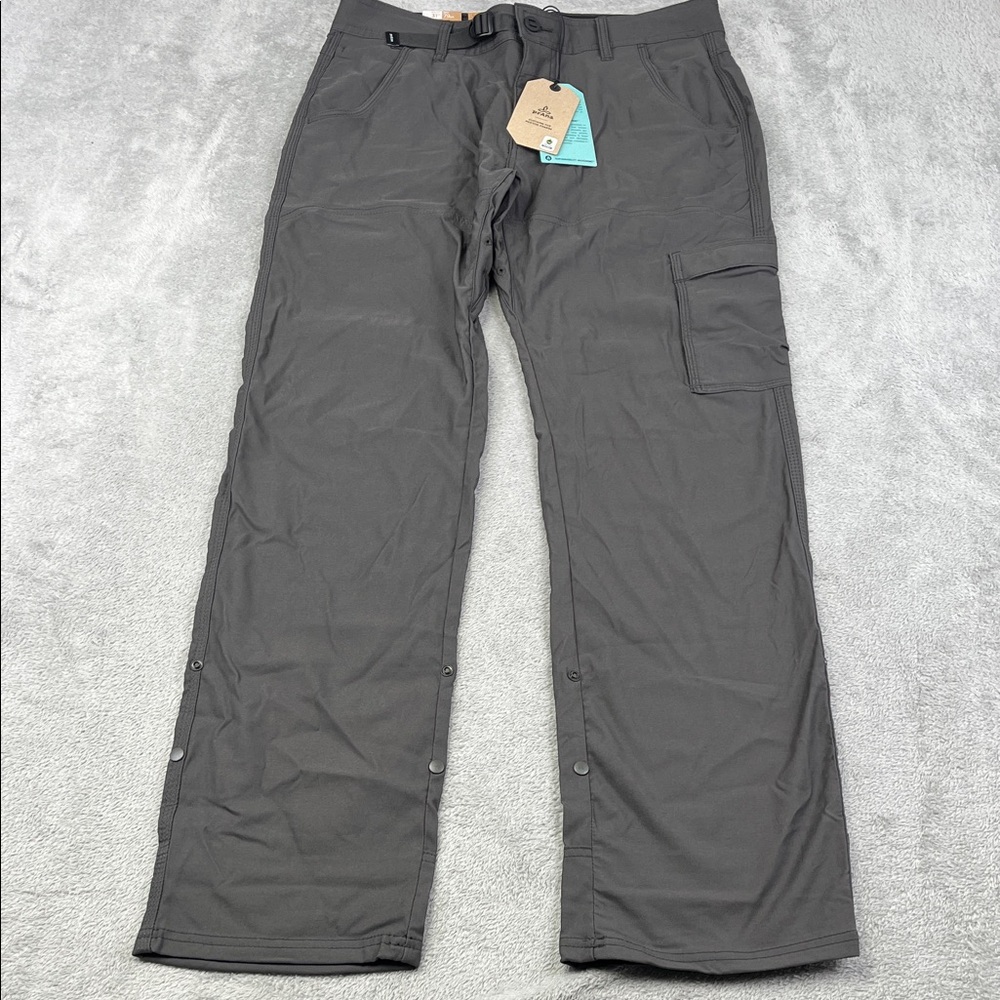 NEW Prana 31/32 Relaxed Stretch Zion II Men's Dark Iron Cargo Hiking Pants